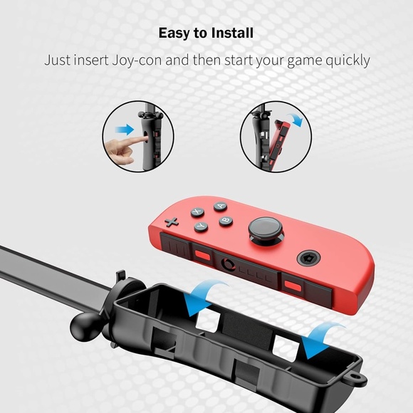 New Pair Sword Grip for Nintendo Switch Video Game Sports - Picture 4 of 5